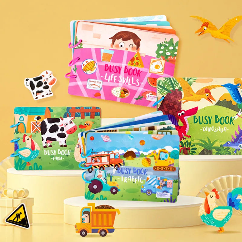 Carnet d'Éveil Montessori : Jouet Éducatif pour Petits Curieux